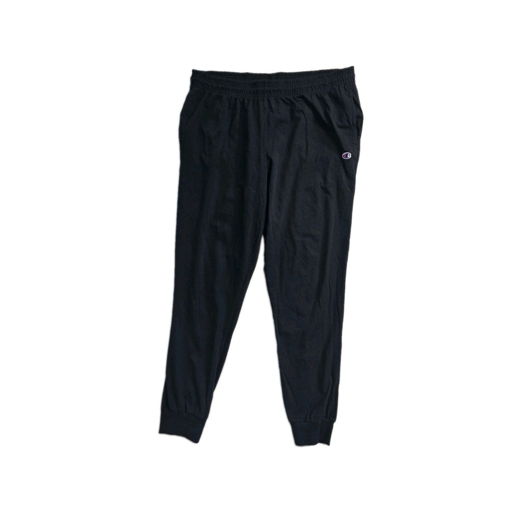 champion men's washed cargo fleece Jogger Black 2XL
